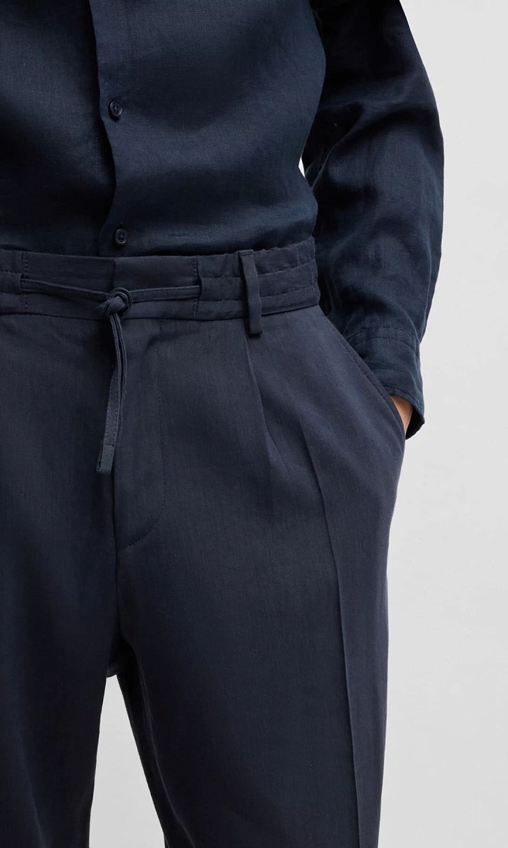 HUGO BOSS: Брюки из льна