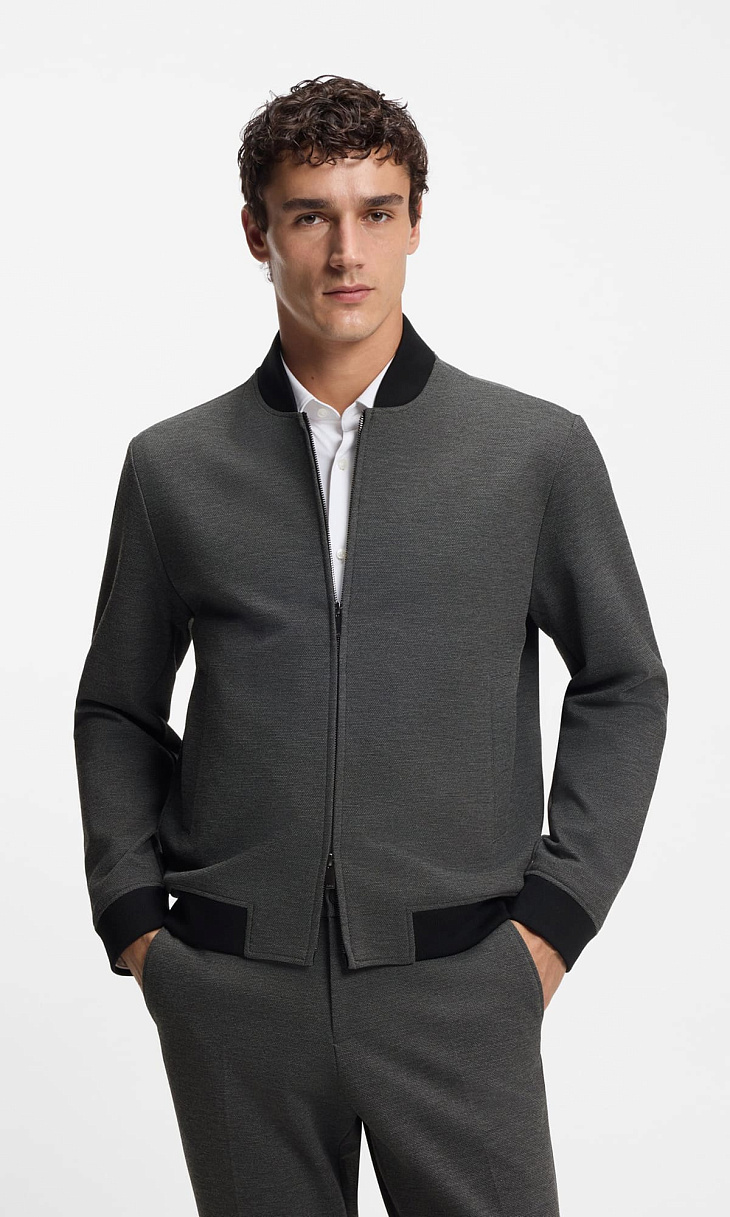 HUGO BOSS: Куртка-бомбер на молнии