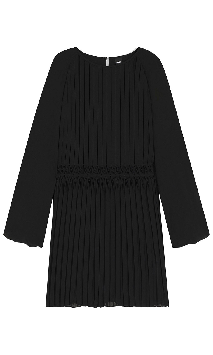 HUGO BOSS: Плиссированное платье