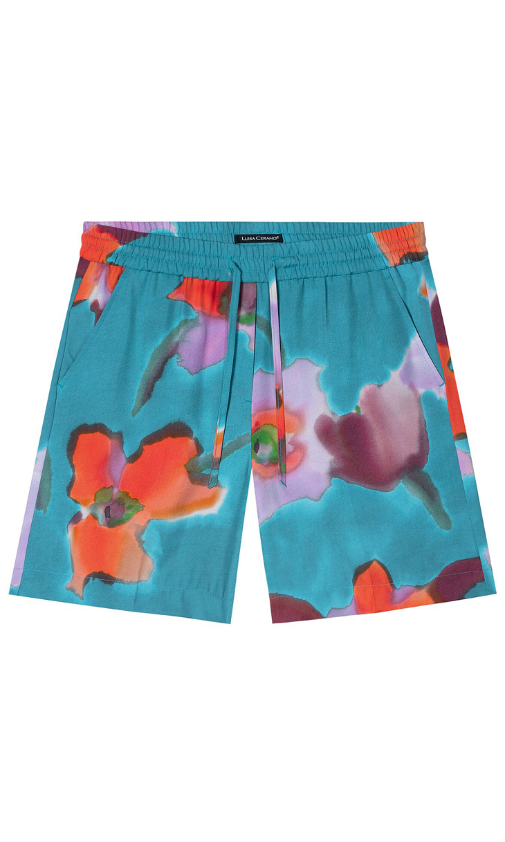 LUISA CERANO: Шорты с принтом