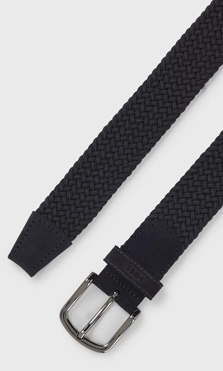HUGO BOSS: Плетеный ремень с замшевой отделкой