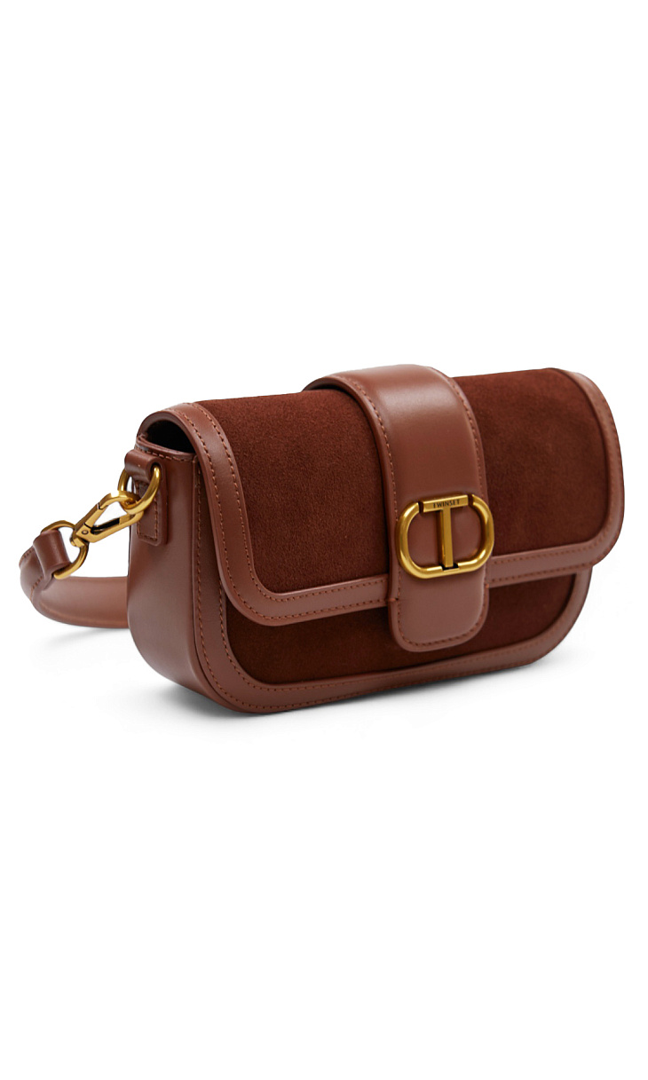 TWINSET: Сумка из кожи и замши