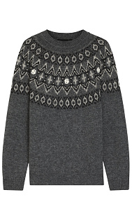 Свитер с жаккардовым узором