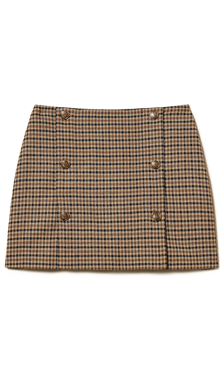 TWINSET: Юбка мини из шерсти