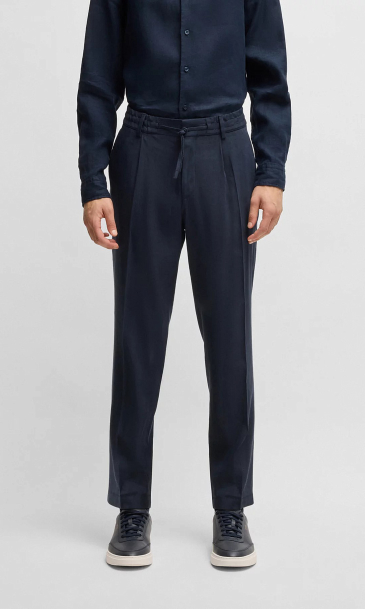 HUGO BOSS: Брюки из льна