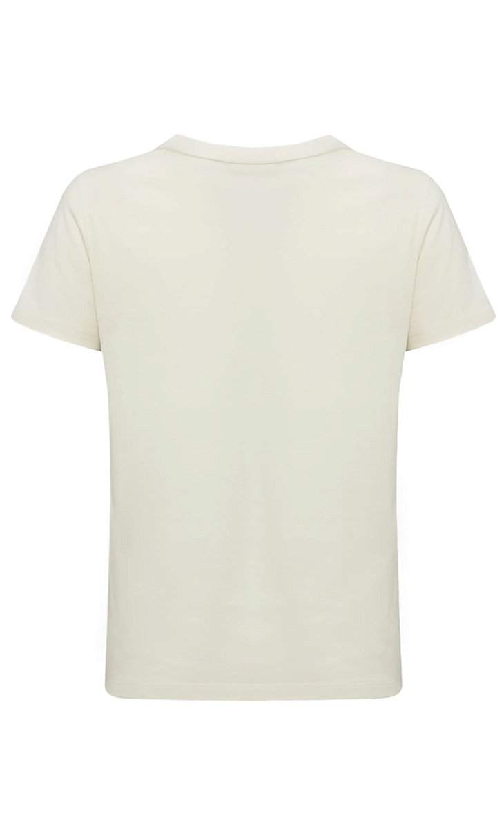 TWINSET: Футболка с кружевом