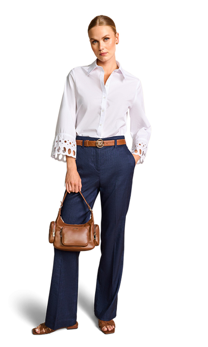 RIANI: Брюки из льна