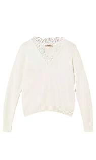 Пуловер с шерстью ангоры