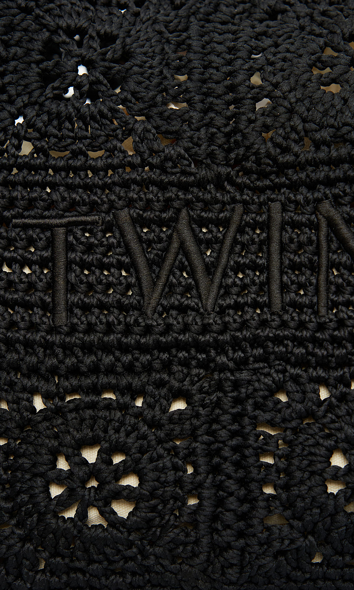 TWINSET: Плетеная сумка-шопер