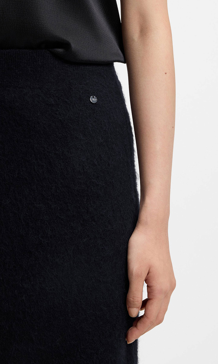 HUGO BOSS: Юбка с шерстью альпака