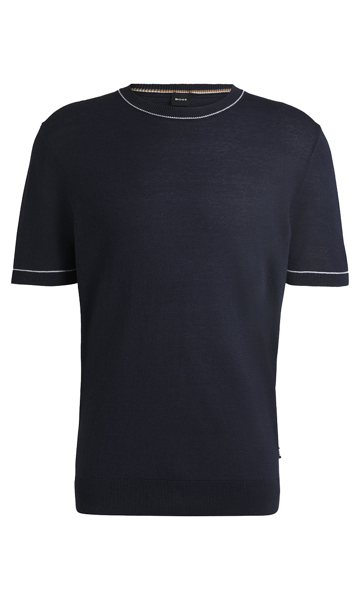 HUGO BOSS: Джемпер из льна