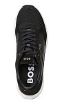 HUGO BOSS: Кроссовки из кожи