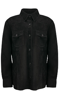 Рубашка из замши