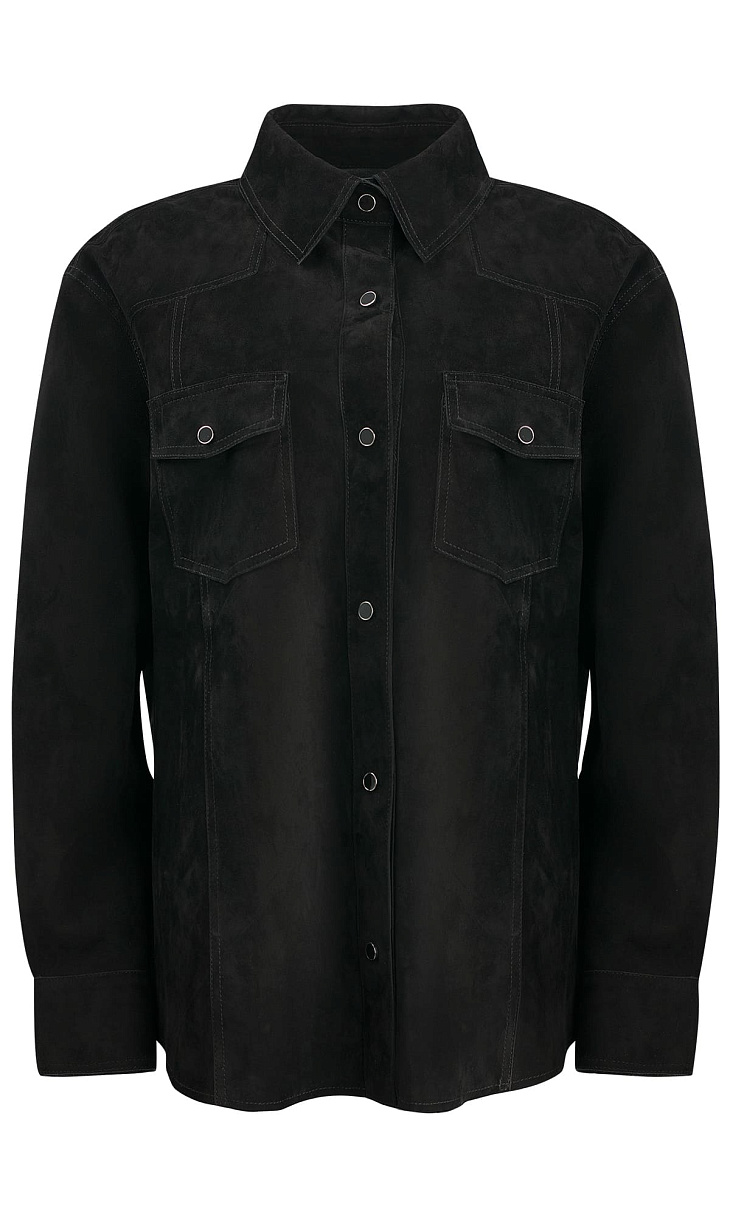 MARION FASHION: Рубашка из замши