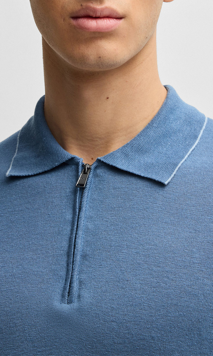 HUGO BOSS: Поло из льна