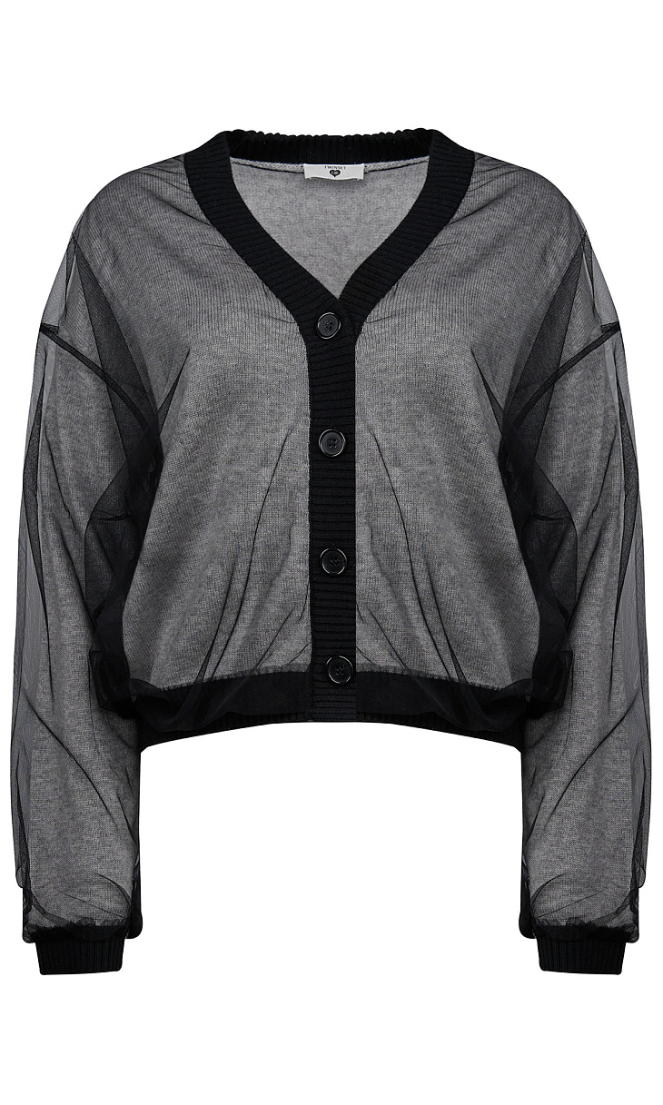 TWINSET: Кардиган с тюлем