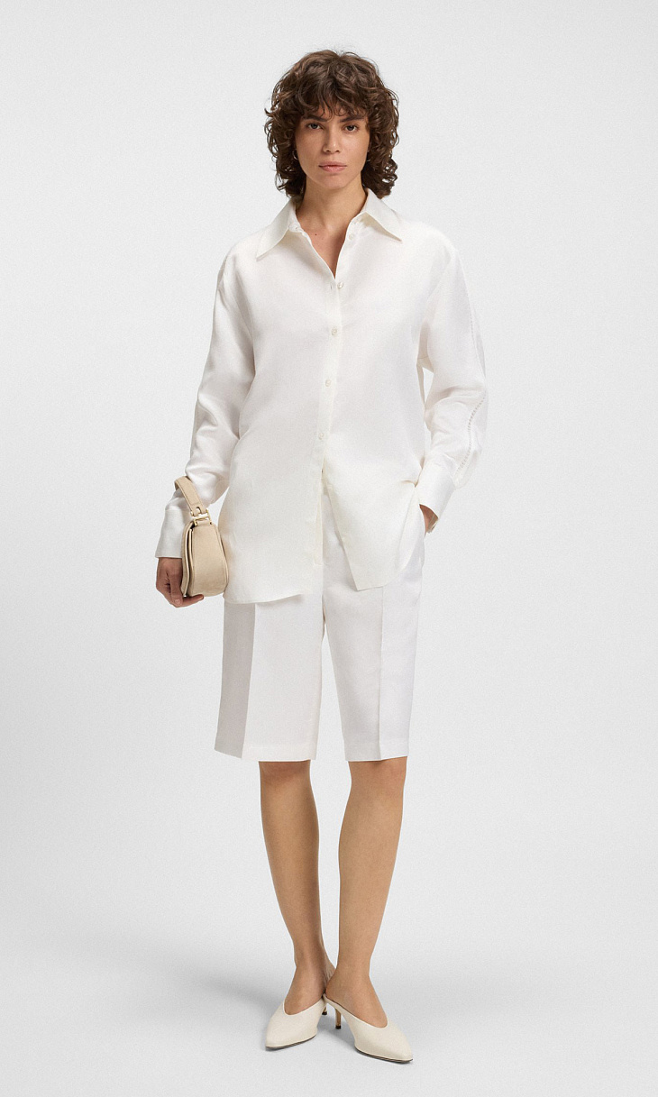 HUGO BOSS: Блуза из вискозы