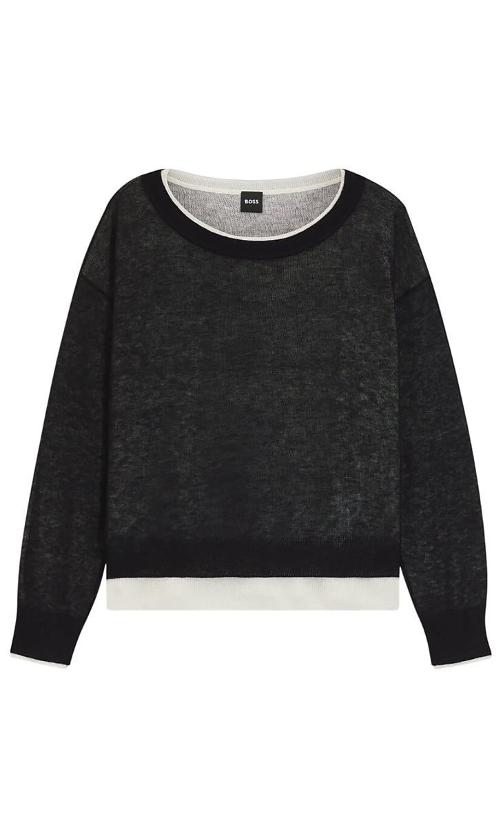 HUGO BOSS: Двухслойный пуловер