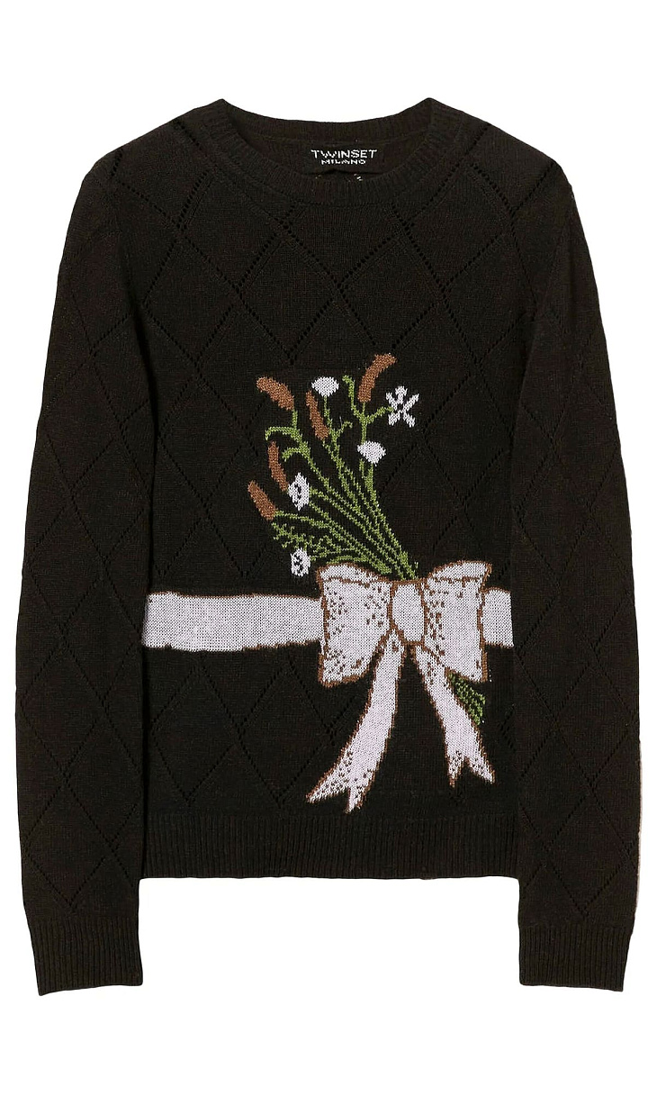 TWINSET: Пуловер с принтом