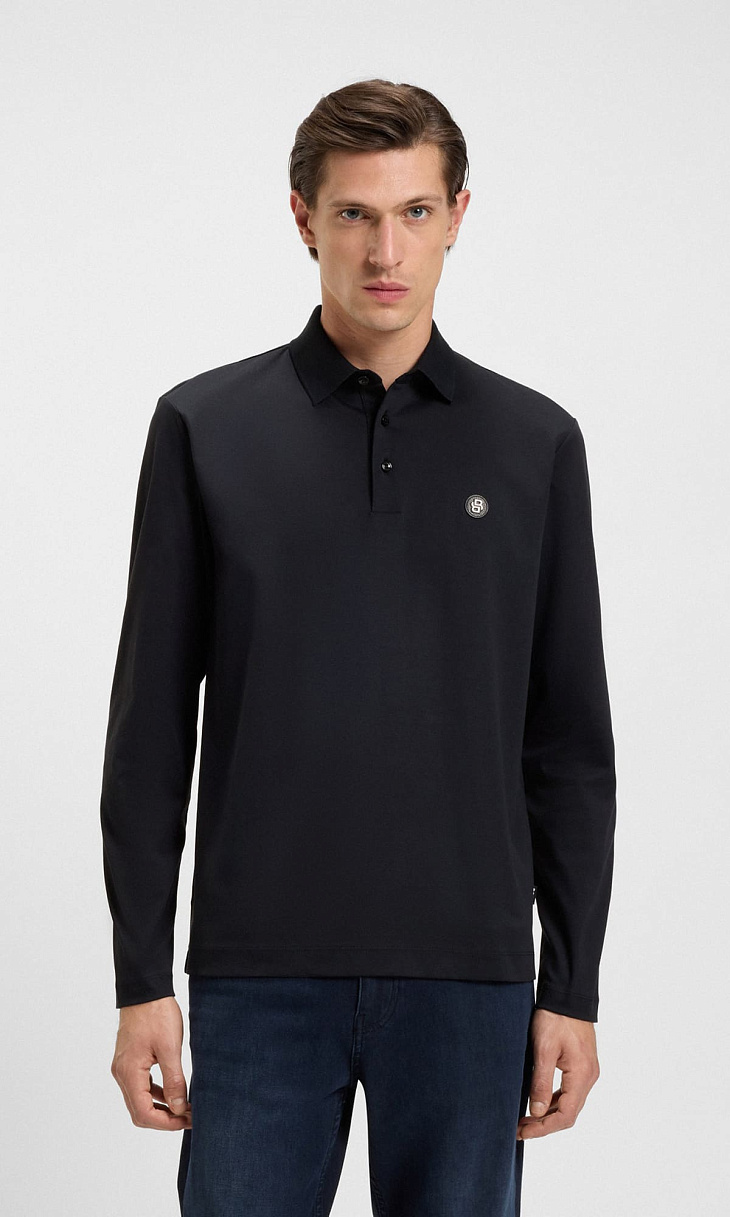HUGO BOSS: Поло с монограммой
