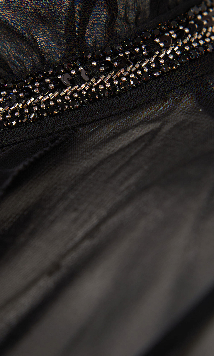 TWINSET: Прозрачная блуза с оборками