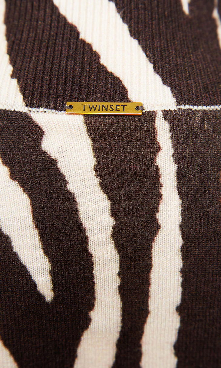 TWINSET: Водолазка с принтом