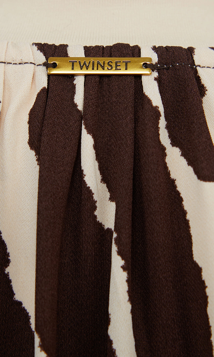 TWINSET: Футболка с вырезом