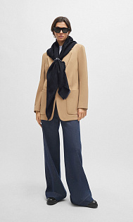 Шарф из шелка и шерсти