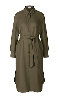 Платье из льна