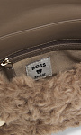 HUGO BOSS: Сумка с мехом