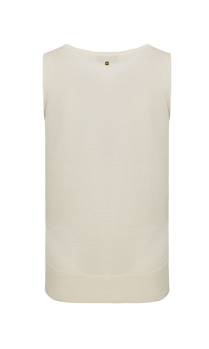 ANDRE MAURICE: Топ из шерсти и шелка