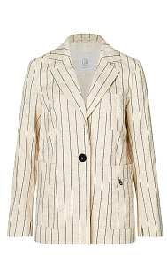 Пиджак из хлопка и льна