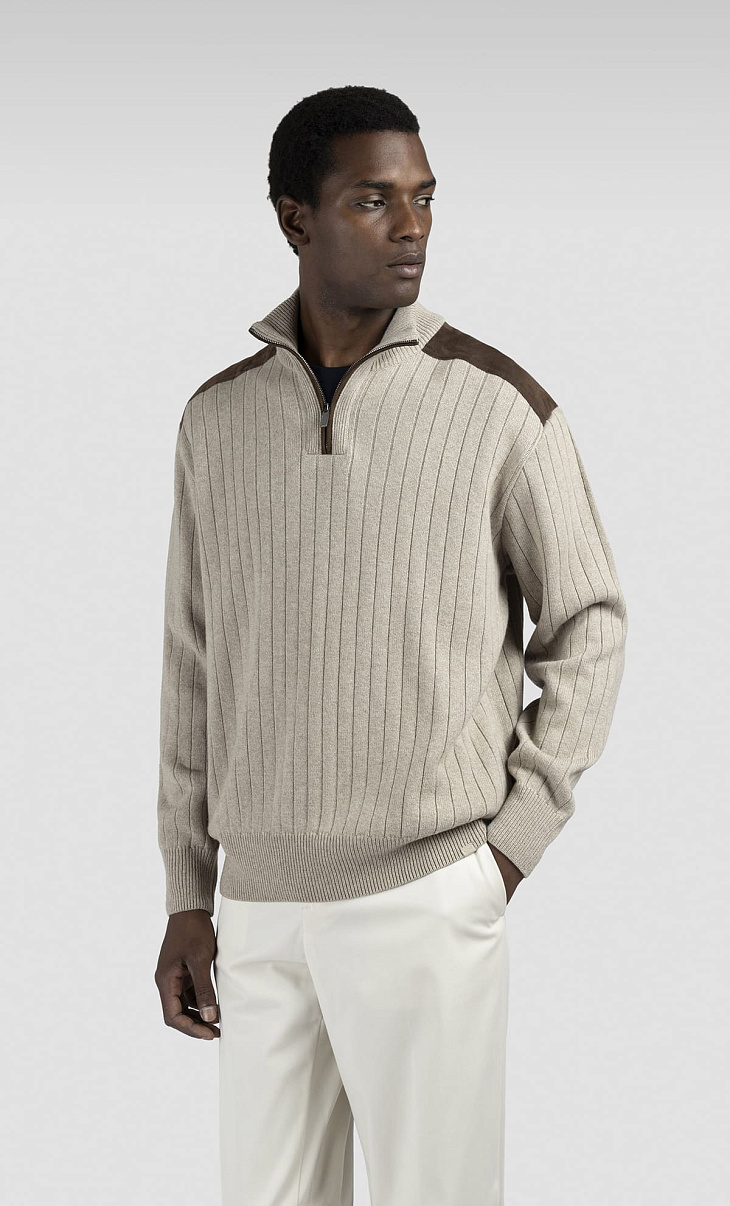 Paul Shark: Джемпер с замшевыми вставками