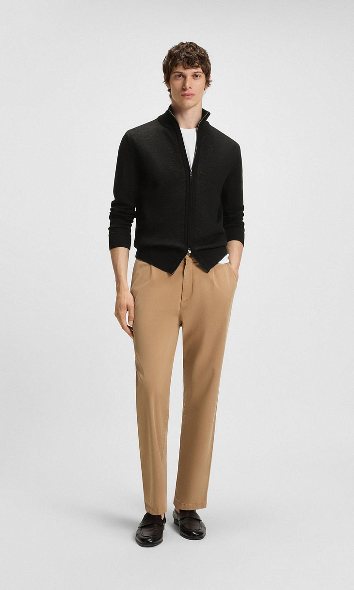 HUGO BOSS: Кардиган из шерсти