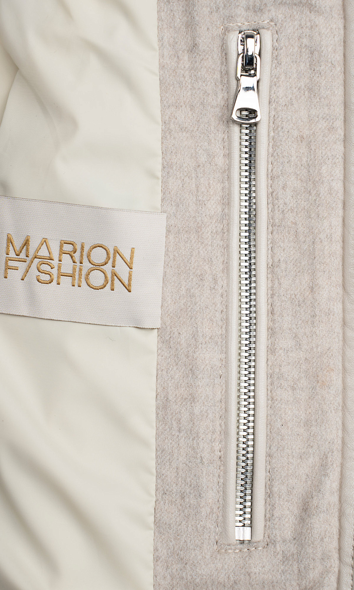 MARIONFASHION: Дубленка на молнии