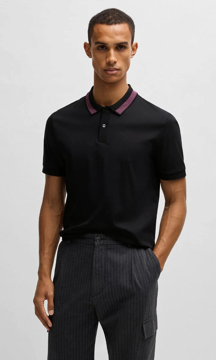 HUGO BOSS: Поло из хлопка