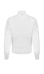 Толстовка с кружевом