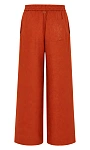 TWINSET: Льняные брюки с вышивкой