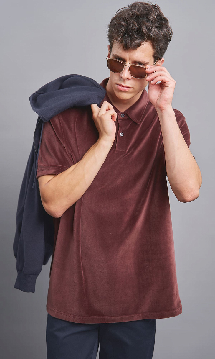 BOGNER: Поло из бархата