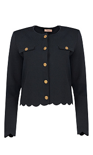 Жакет с фестончатой отделкой