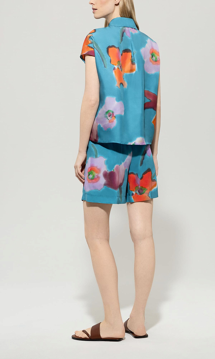 LUISA CERANO: Шорты с принтом