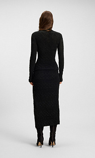 Водолазка с плиссированным узором