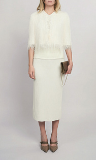 Жакет с длинным ворсом