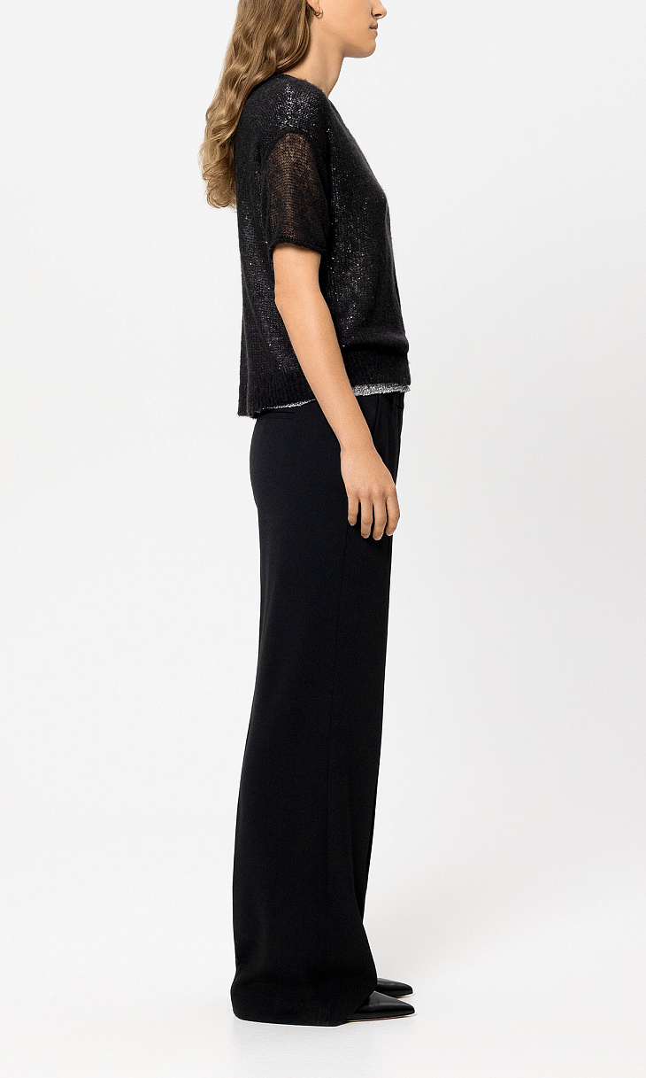 LUISA CERANO: Брюки с атласной вставкой
