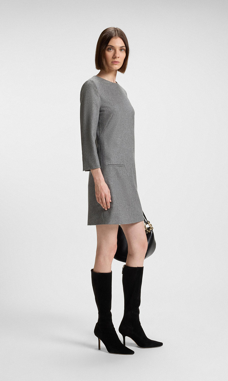 HUGO BOSS: Фланелевое платье