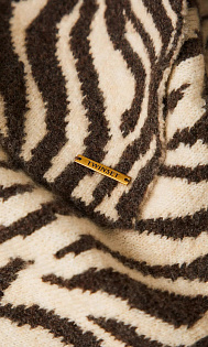 Вязаный шарф с принтом