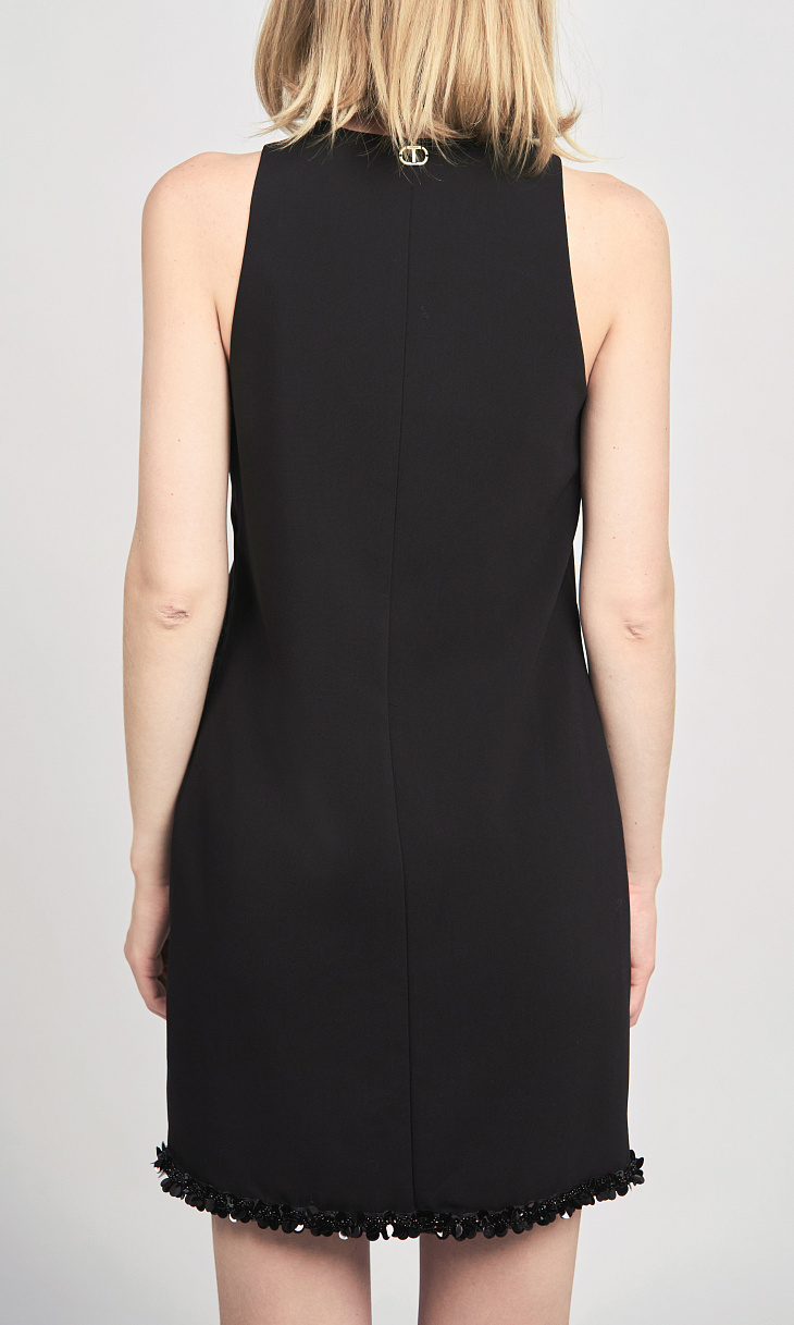 TWINSET: Платье с вырезом и пайетками