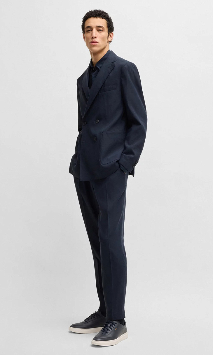 HUGO BOSS: Брюки из льна