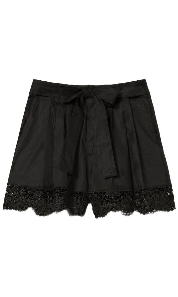 TWINSET: Шорты с кружевом