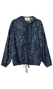 Джинсовая куртка с принтом